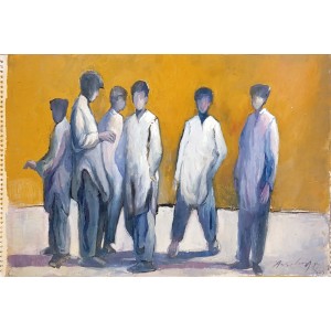 Arsalan Naqvi, 14 x 21 Inch, Acrylic on Paper, Figurative Painting, AC-ARN-198